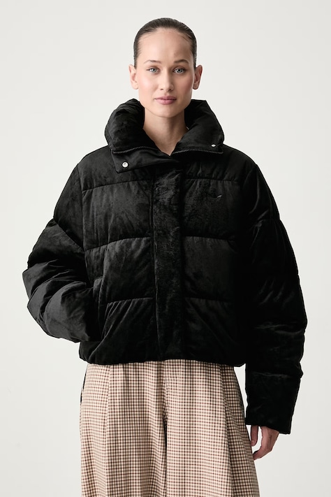 adidas Originals Krótka kurtka damska sztruksowa Winterized Down czarna KT4235
