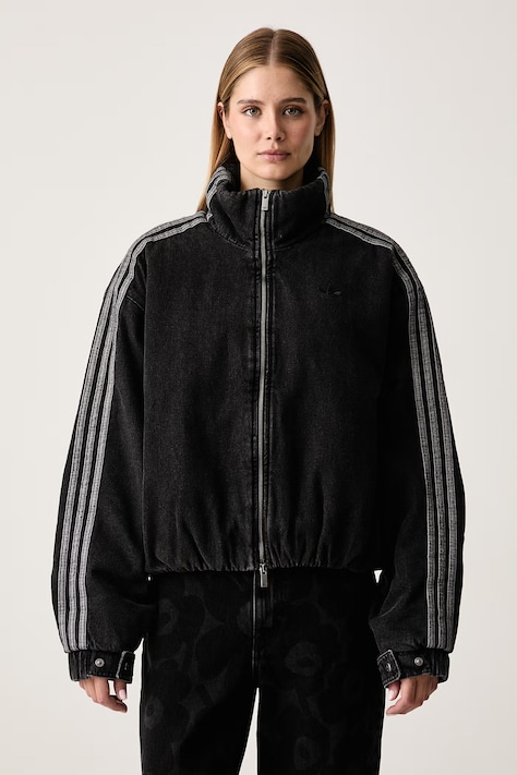 adidas Originals Prechodná bunda dámska rifľová Firebird čierna KT4233