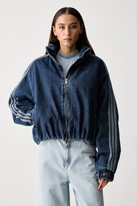 adidas Originals Prehodna jakna ženska denim Firebird modra KT4232