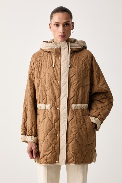 Weekend Max Mara Kurtka dwustronna damska WKDALCAMO beżowa 2625496011600