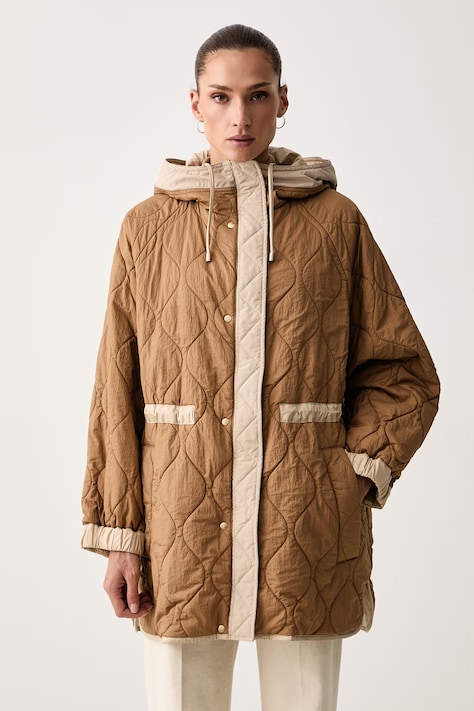 Weekend Max Mara Kurtka dwustronna damska WKDALCAMO beżowa 2625496011600