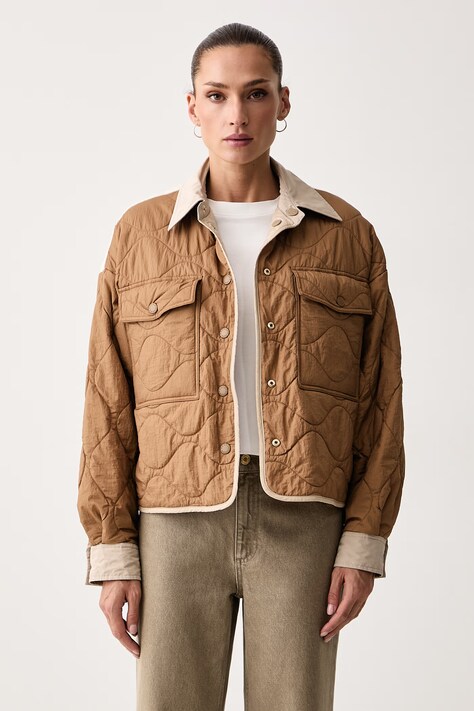 Weekend Max Mara Kurtka dwustronna damska WKDSUGHERO beżowa 2625486041600