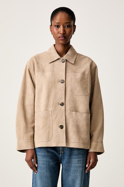 Weekend Max Mara kurtka damska zamszowa WKDGHIERA beżowa 2625446071600