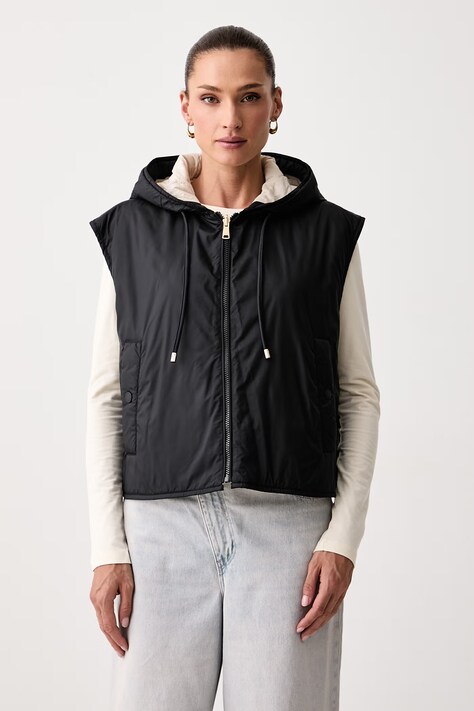 Weekend Max Mara Bezrękawnik damski WKDACCENNI czarny 2625296011600