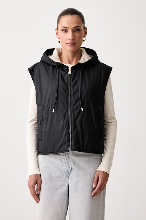 Weekend Max Mara Bezrękawnik damski WKDACCENNI czarny 2625296011600
