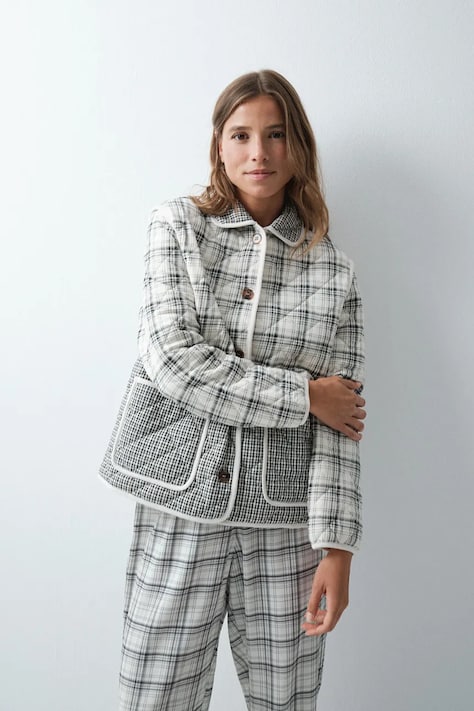 women'secret Szlafrok damski z bawełną beżowy 3144622