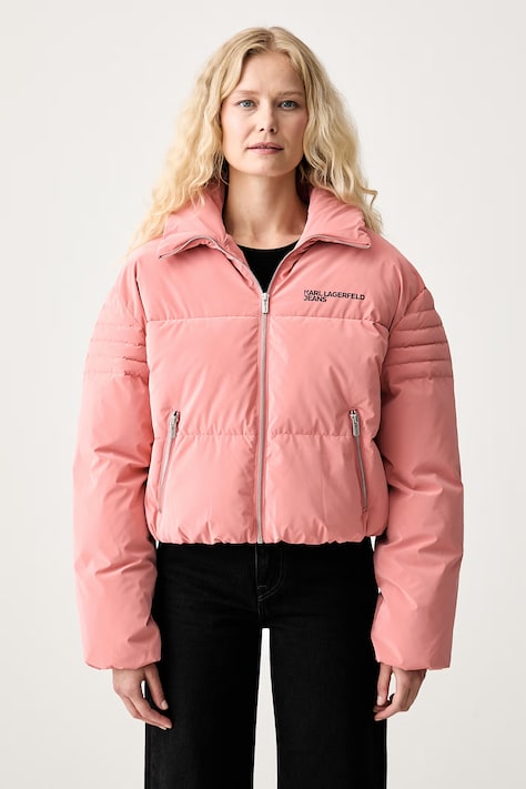 Karl Lagerfeld Jeans kurtka pikowana damska różowa B3W15046