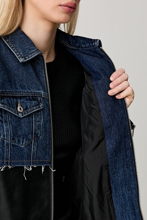 Karl Lagerfeld Jeans демісезонна куртка жіноча — AW26-KUDZM9, чорний — фото 7