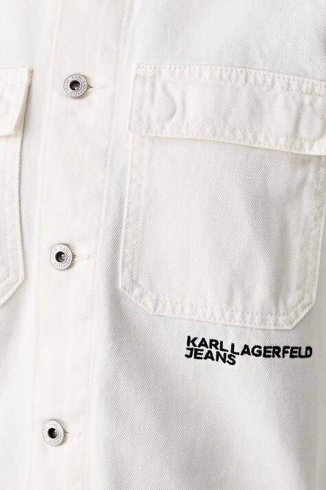 Karl Lagerfeld Jeans куртка жіноча джинсова — AW26-KUDZMA, бежевий — фото 5