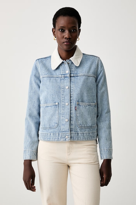 Levi's μπουφάν γυναικείο ντένιμ UTILITY OG μπλε 008AN