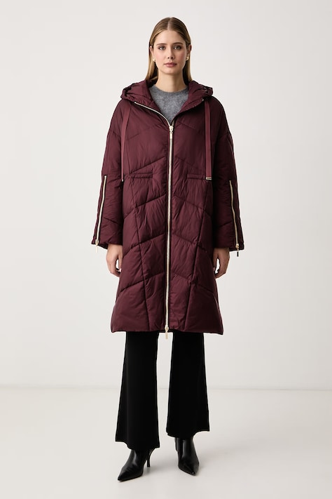 Twinset Bunda dámska burgundská 262TT2020