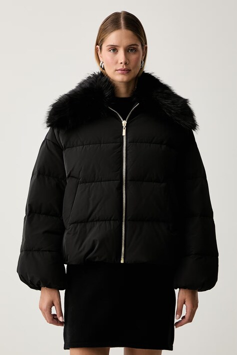 Twinset kurtka puchowa damska czarna 262TP2360