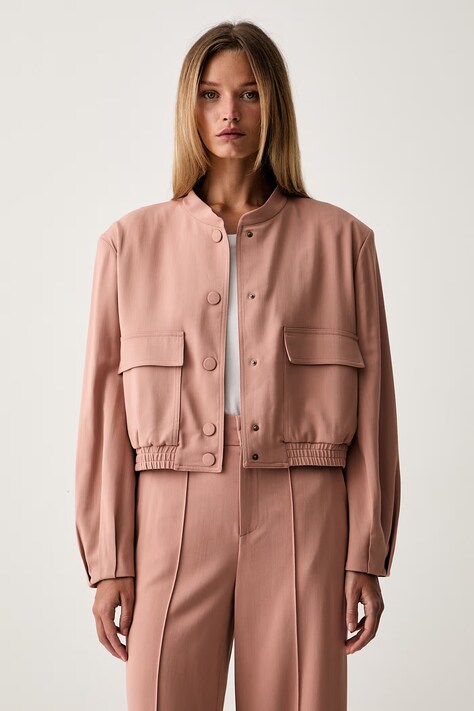 Twinset jakna za žene s viskozom roza 262TP268E