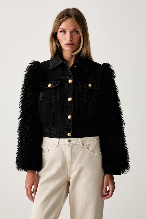 Twinset kratka jakna za žene crna 262TP279A