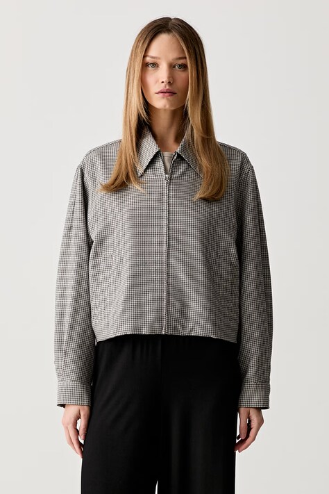 rag & bone kurtka przejściowa damska wełniana Krista czarna RAK226P0MTA