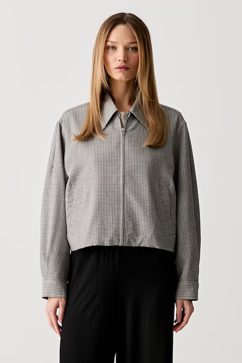 rag & bone kurtka przejściowa damska wełniana Krista czarna RAK226P0MTA