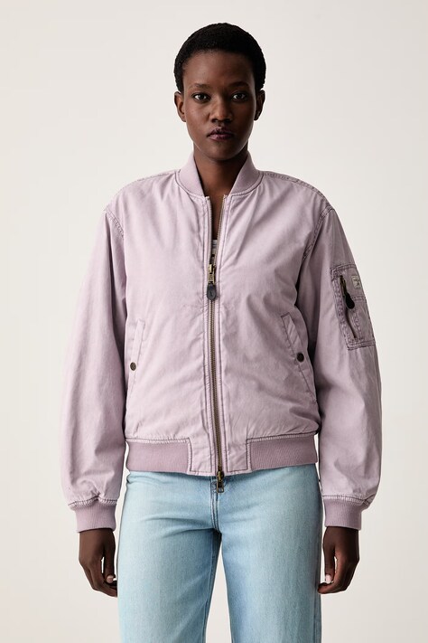 Guess Jeans bomber jakna ženska vijolična W6YL0U W2796