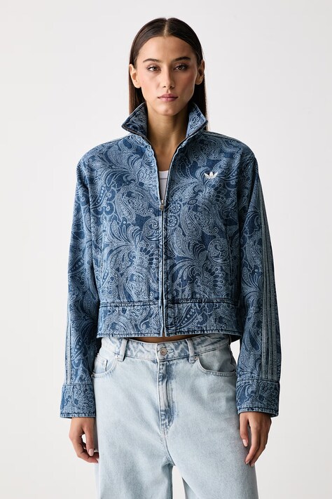 adidas Originals Демісезонна куртка жіноча джинсова Liberty блакитна KR6674