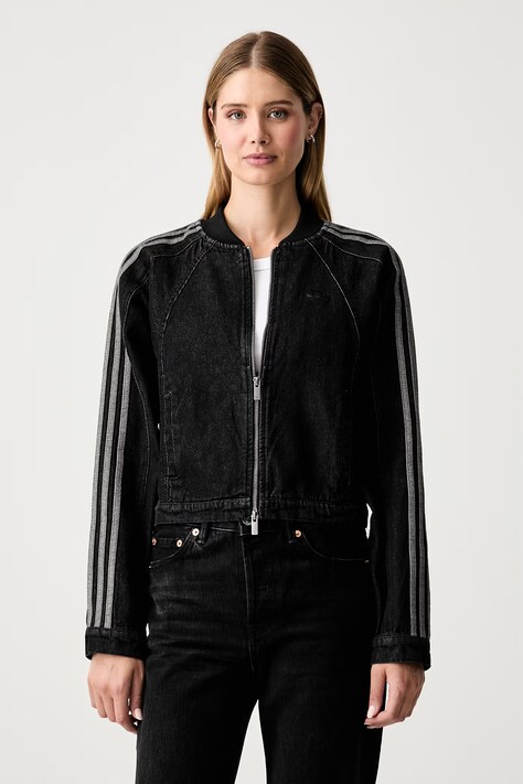 adidas Originals bunda dámska rifľová SST 2.0 čierna KQ6467