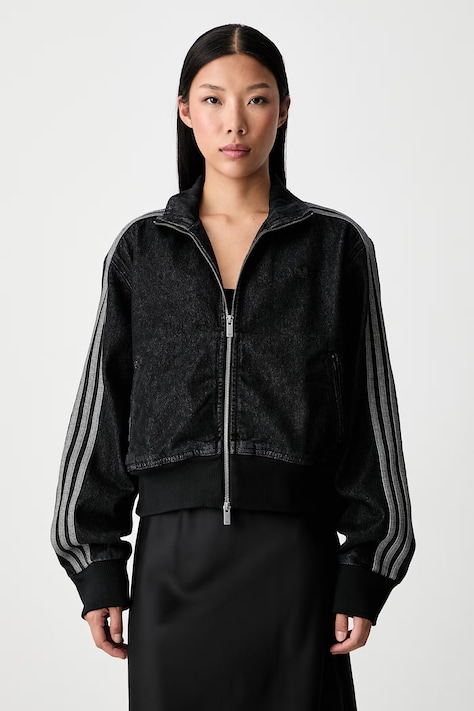 adidas Originals prijelazna jakna za žene traper Firebird crna IB6917