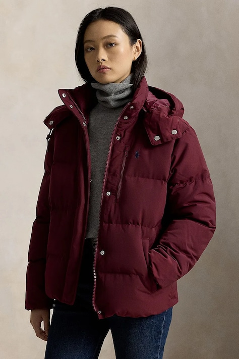 Polo Ralph Lauren Kurtka damska bordowa 211B17285