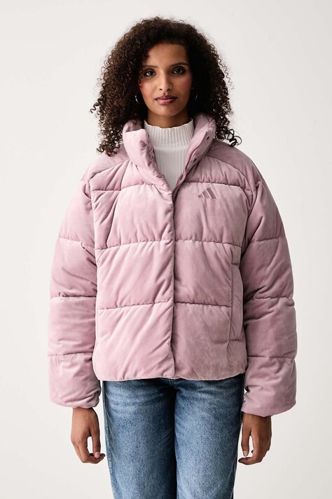 adidas Jakna za žene od velura Helionic roza KQ8767