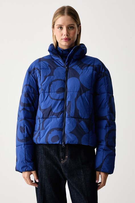 Marimekko Κοντό μπουφάν γυναικείο μπλε 096068