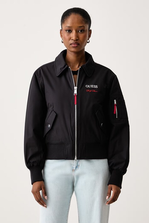 Guess Kratka jakna za žene x MARILYN MONROE crna W6BL73 W4507