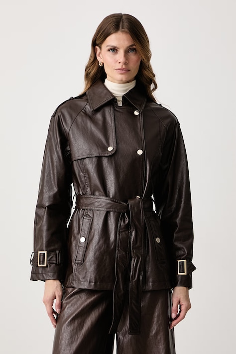 Guess Пальто для женщин из искусственной кожи NEW MARIKA коричневое W6BL65 W4230