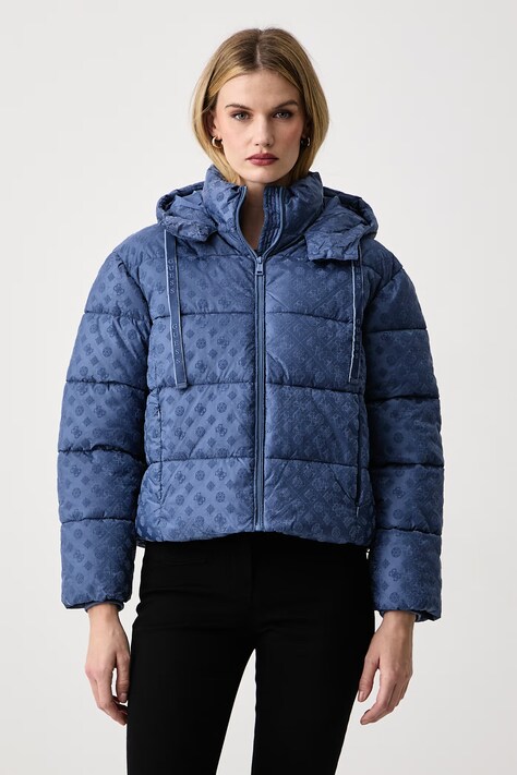 Guess Prešívaná bunda dámska NEW DAISY modrá W6BL56 W4195