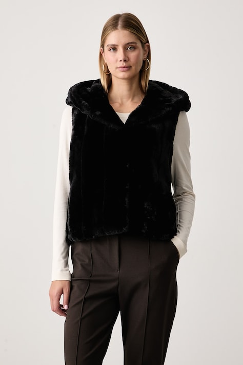 Guess Gilet con cappuccio da donna SOPHY nero W5BL99 WDCH0
