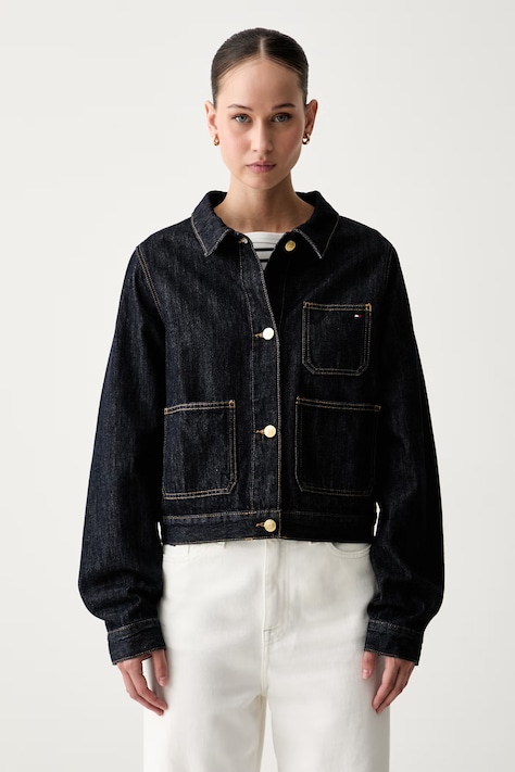 Tommy Hilfiger traper jakna za žene mornarsko plava WW0WW50002