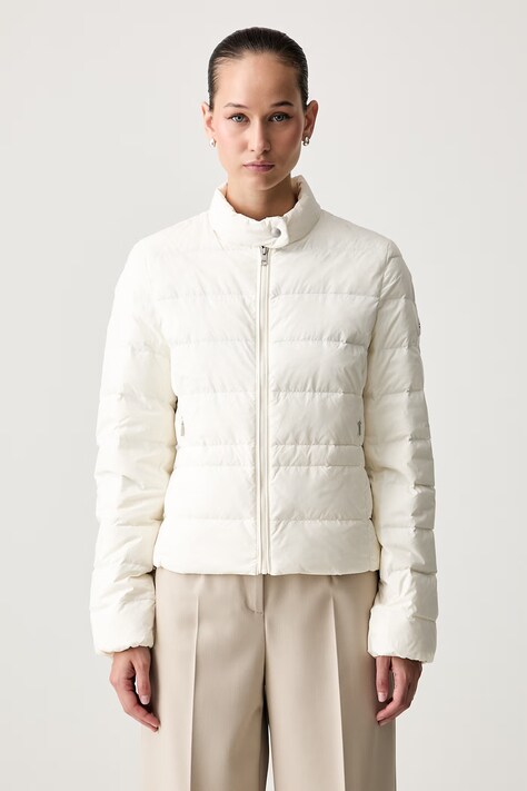 Tommy Hilfiger péřová bunda dámská béžová WW0WW51094