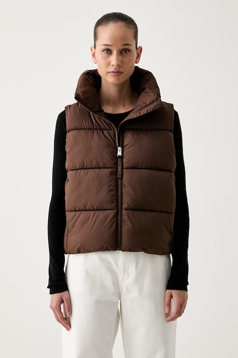 DKNY bezrękawnik damski brązowy DP6V3145