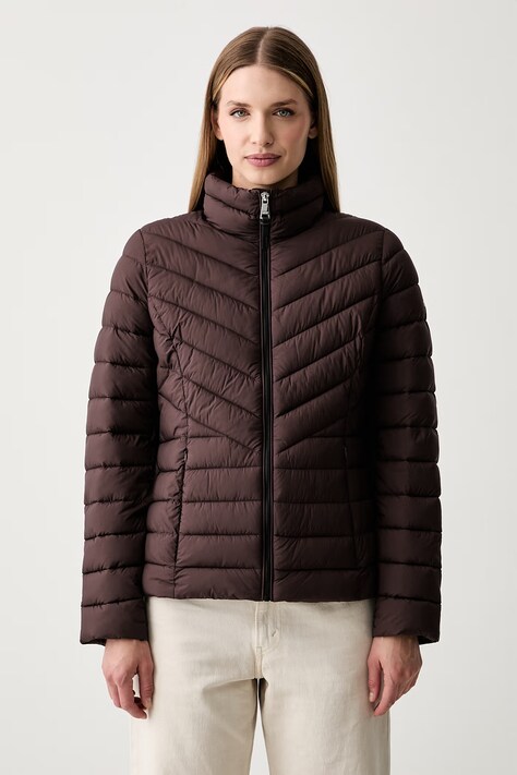 DKNY kurtka pikowana damska brązowa DLEMPY44
