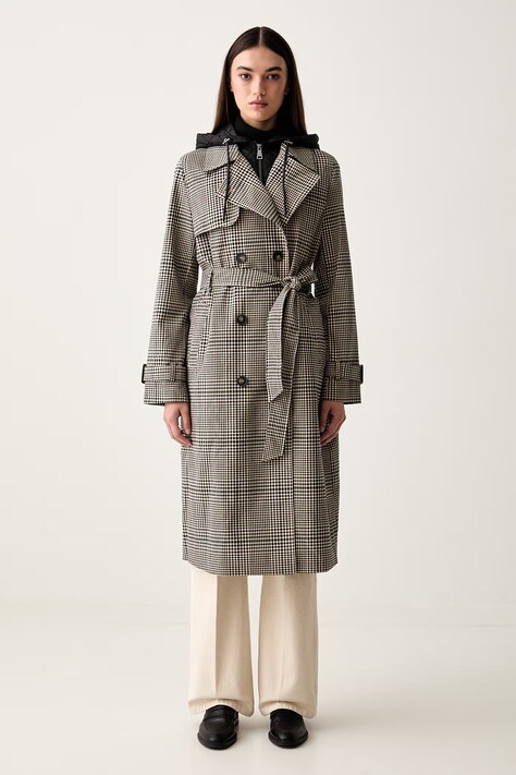 DKNY trencz damski beżowy DLEMPX66