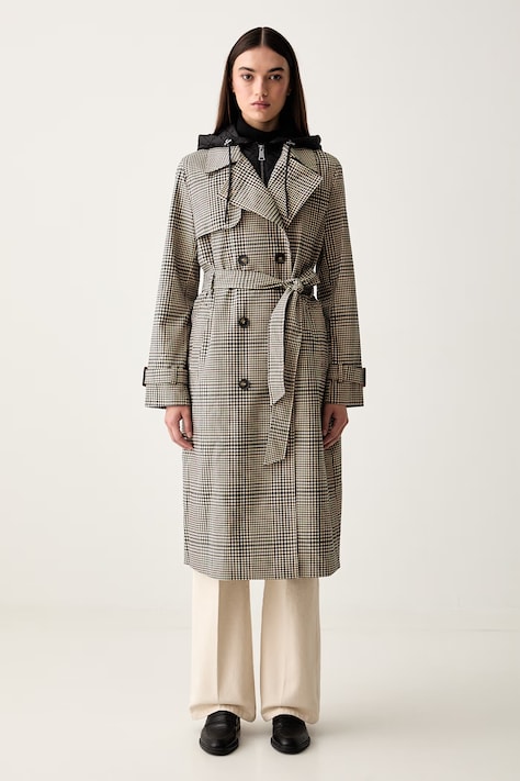 DKNY trencz damski beżowy DLEMPX66