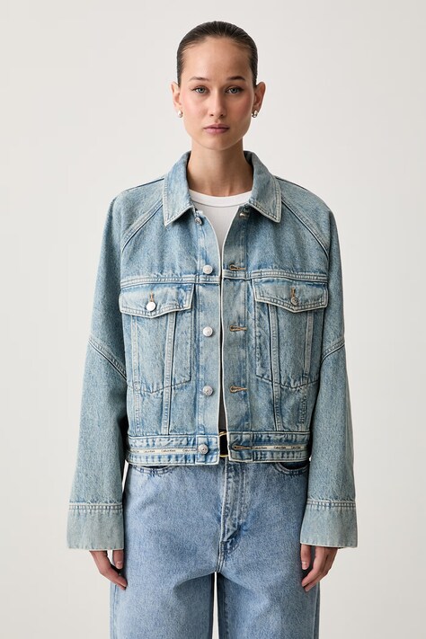 Calvin Klein Jeans jeans jakna ženska denim modra LV047G726G
