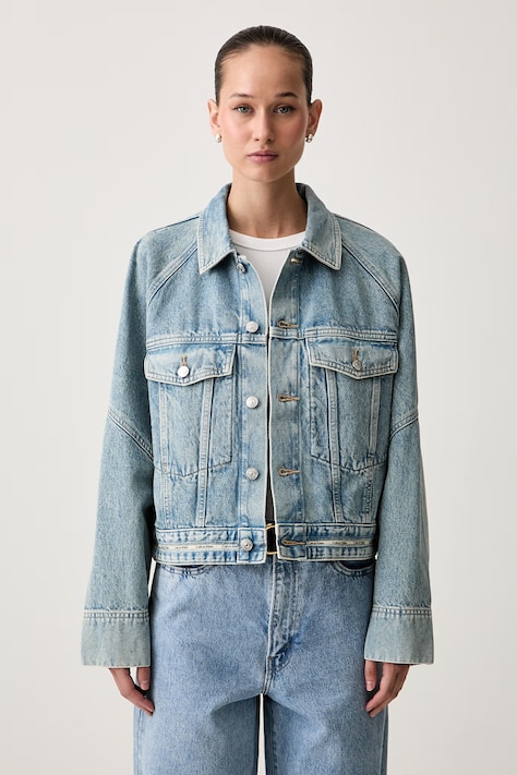 Calvin Klein Jeans jeans jakna ženska denim modra LV047G726G