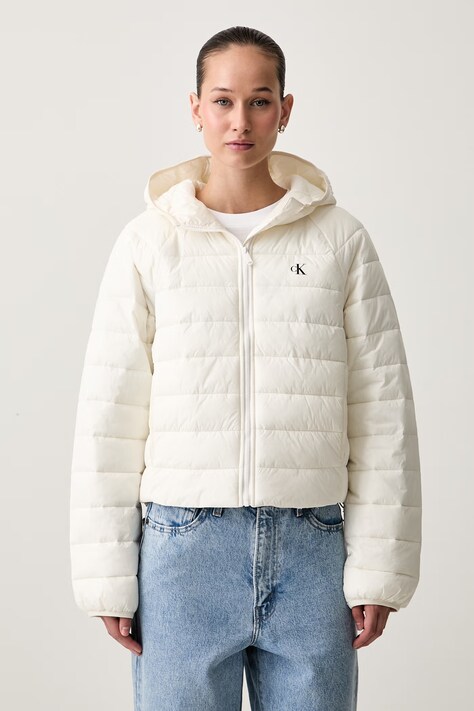 Calvin Klein Jeans prošivena jakna za žene bež LV047G505G