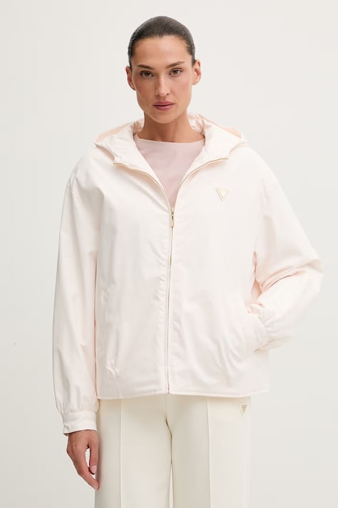 Guess jachetă scurtă pentru femei OLYMPE bej V6YL11 W2871