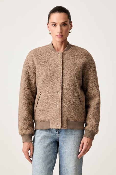 Guess bomber γυναικείο AZHA μπεζ V6YL08 W3267