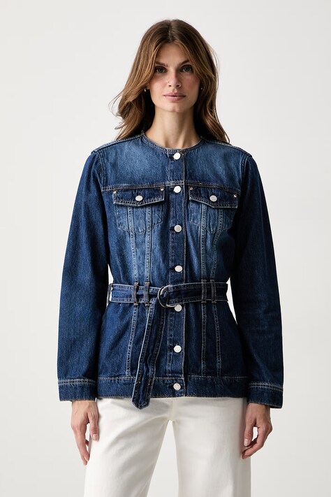 Guess Giacca da donna in jeans YUNA blu navy W6YN04 D1342