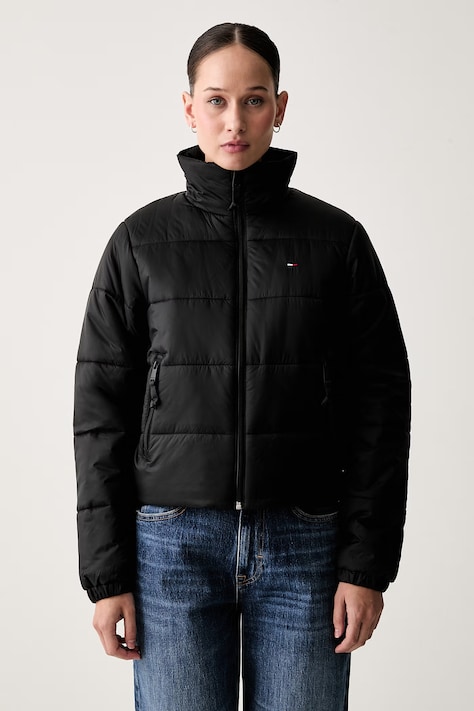 Tommy Jeans prijelazna jakna za žene crna DW0DW23487