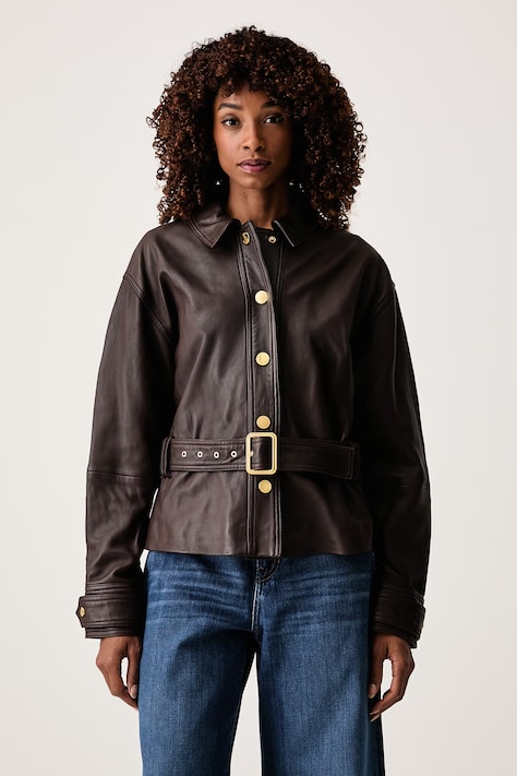 Marciano by Guess Jakna za žene od kože ZAIRA smeđa G6YL02 L0109