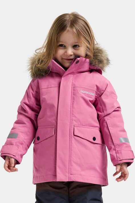 Didriksons Kurtka zimowa dziecięca BJÄRVEN KIDS PARKA 5 różowa 506325