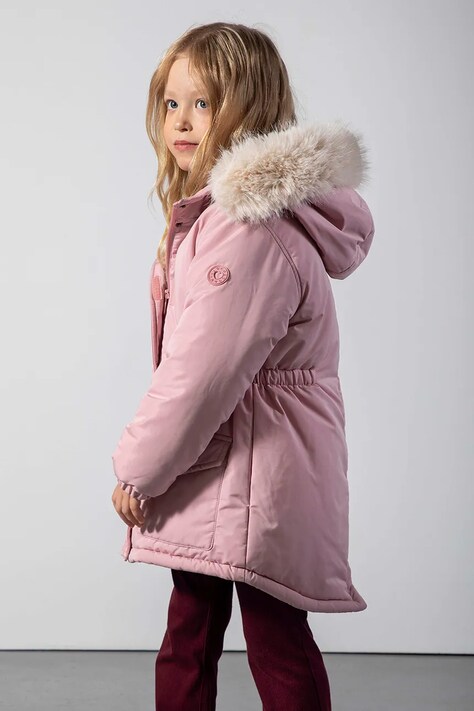 Coccodrillo Kurtka zimowa dziecięca różowa OUTERWEAR GIRL KIDS