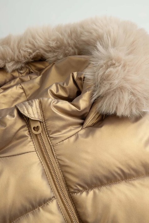 Coccodrillo Krótka kurtka dziecięca złota OUTERWEAR GIRL KIDS