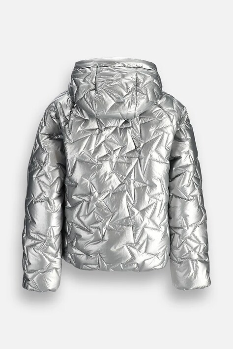 Coccodrillo Kurtka zimowa dziecięca srebrna OUTERWEAR GIRL JUNIOR