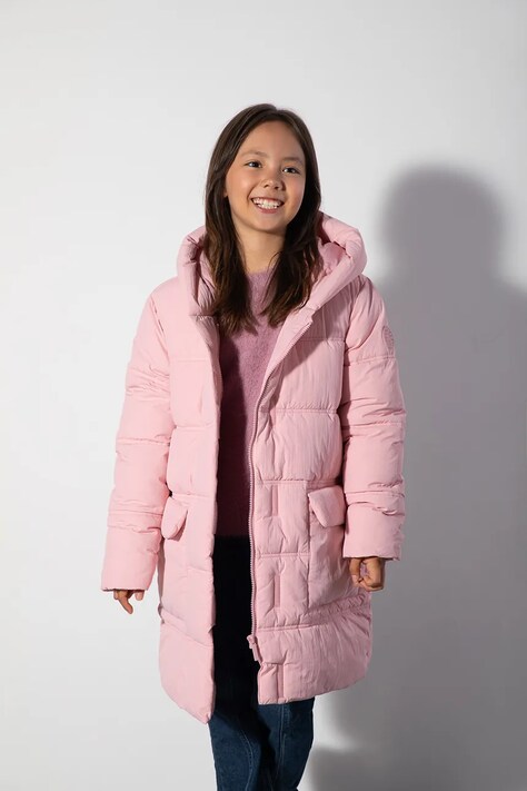 Coccodrillo Kurtka zimowa dziecięca różowa OUTERWEAR GIRL JUNIOR